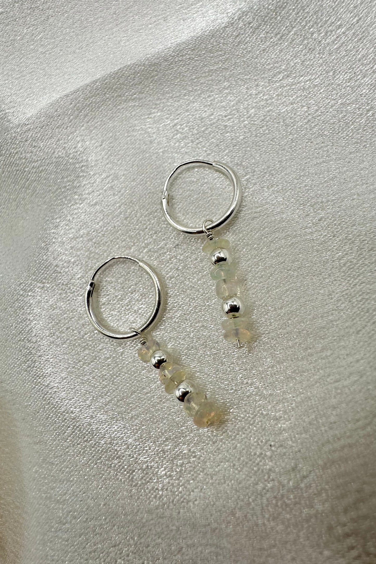 Liana Opal Charm + Hoop Earrings