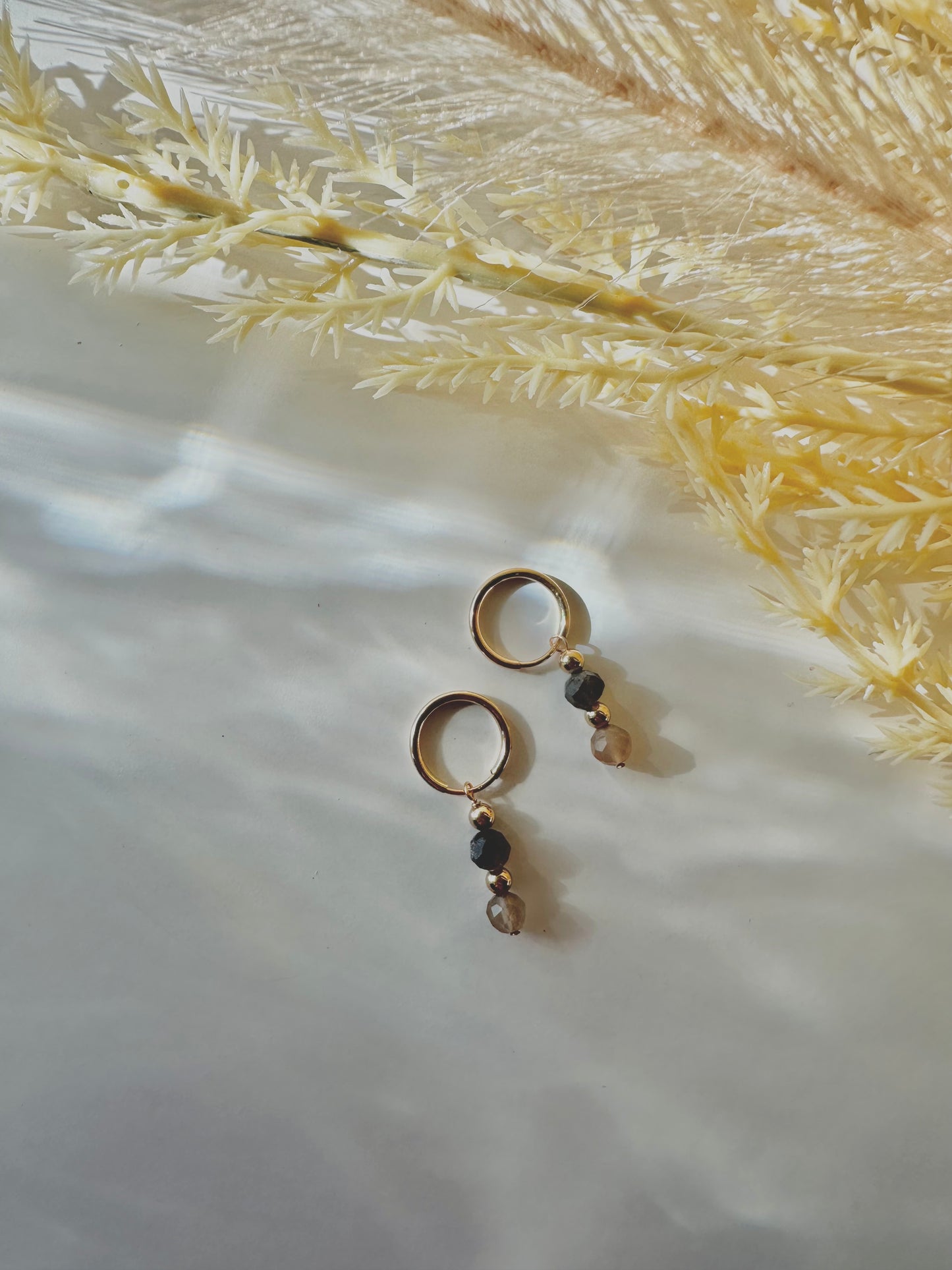 Celine Charm + Hoop Earrings