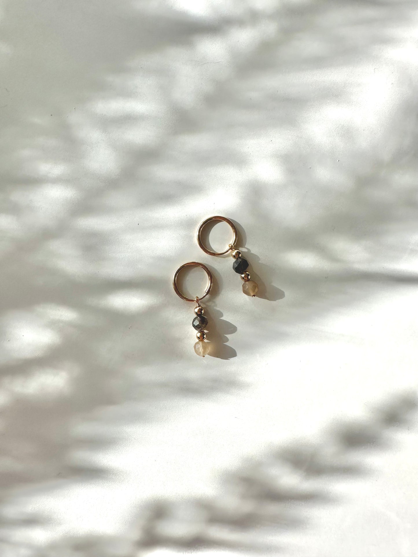 Celine Charm + Hoop Earrings