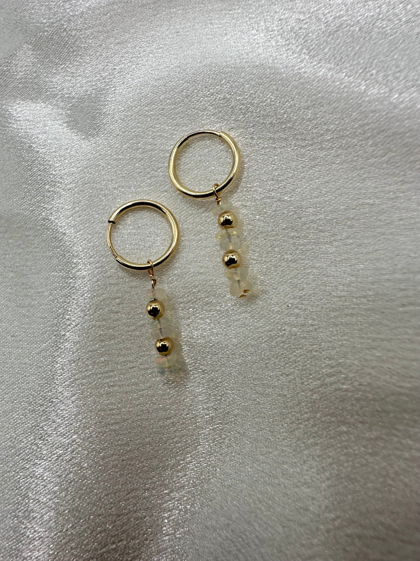 Liana Opal Charm + Hoop Earrings