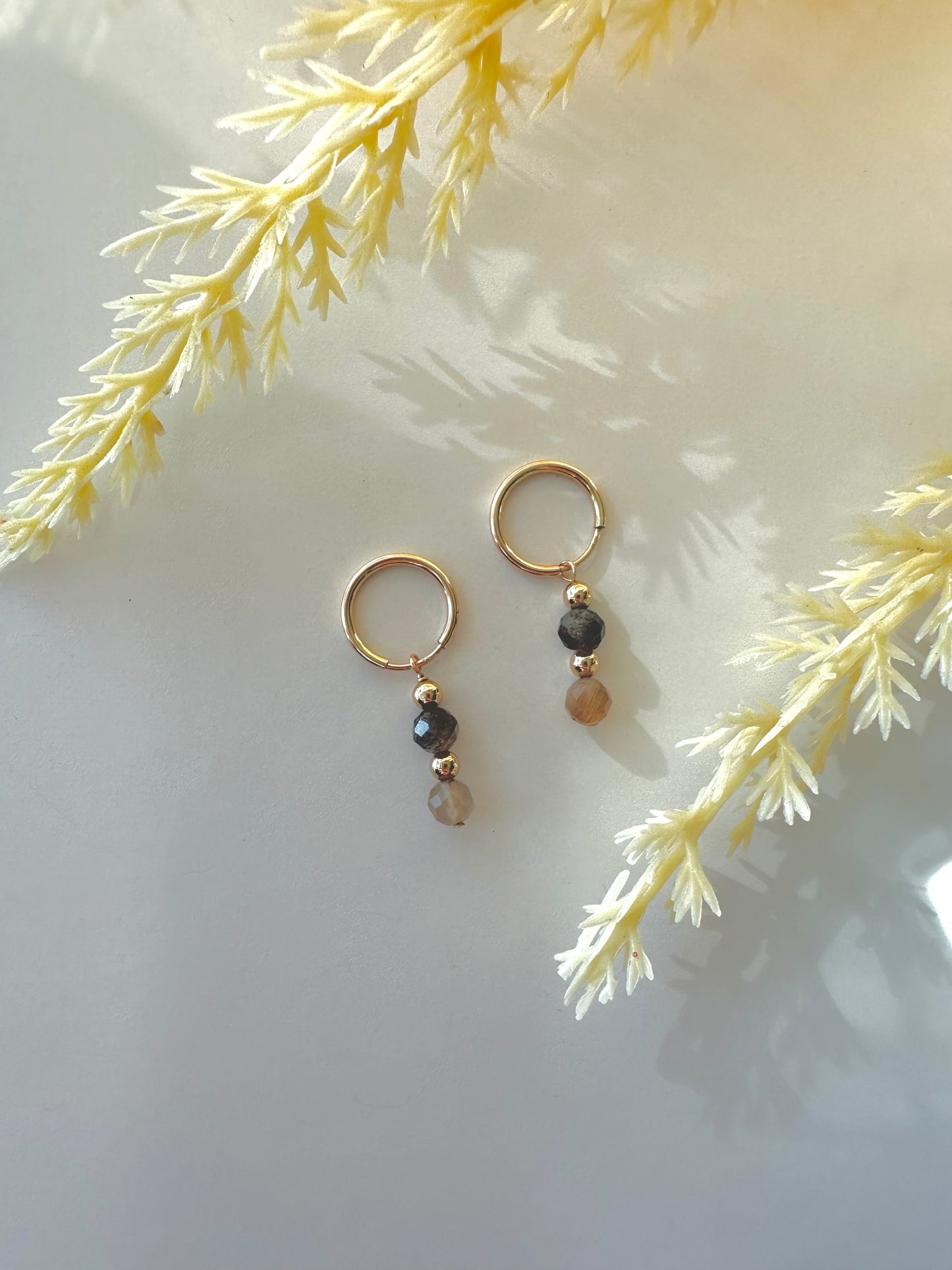 Celine Charm + Hoop Earrings