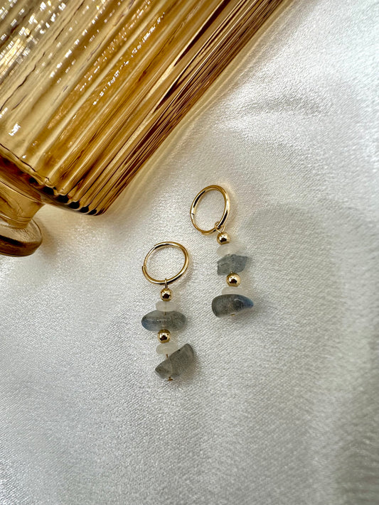 Lenora Charm + Hoop Earrings