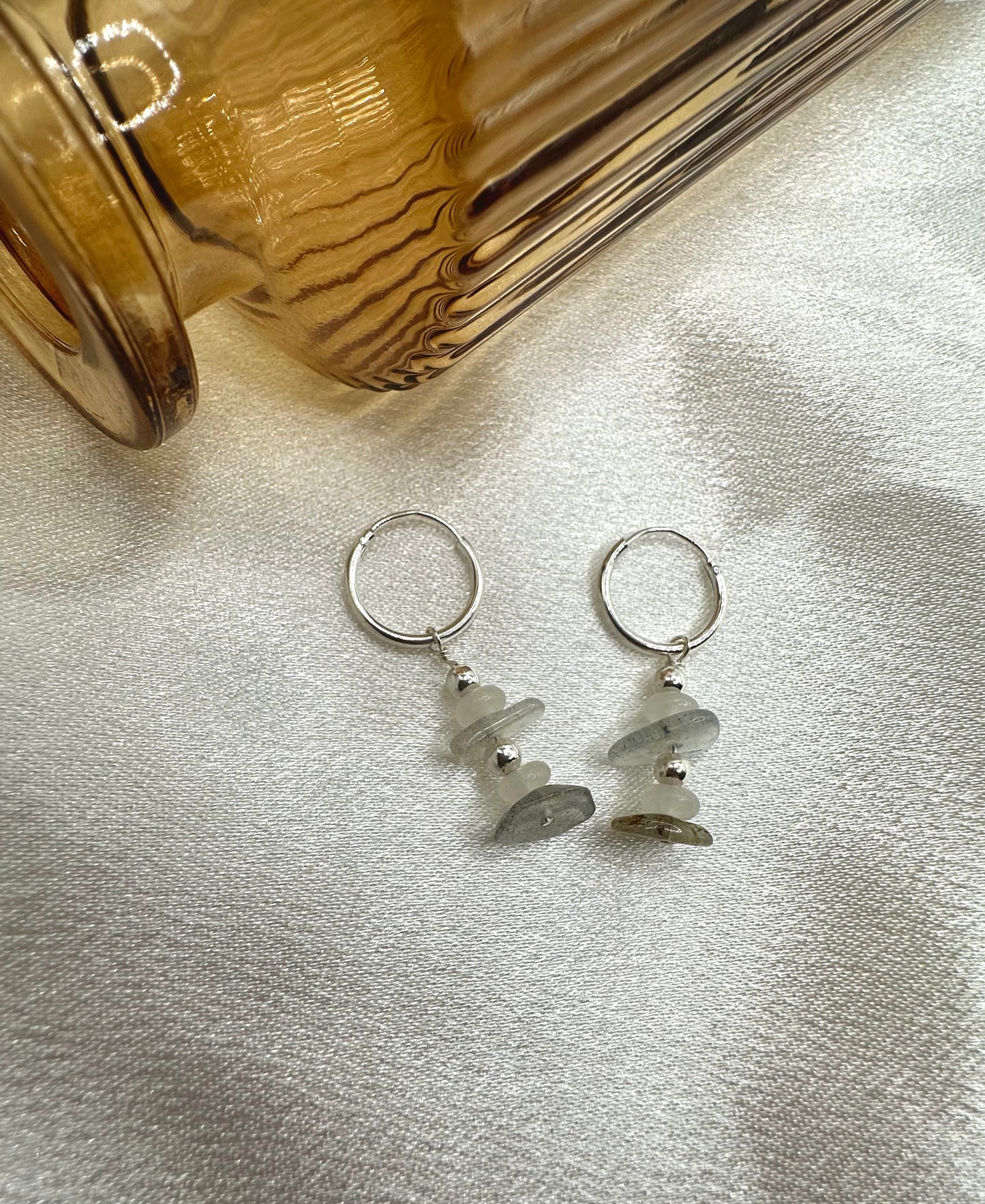 Lenora Charm + Hoop Earrings